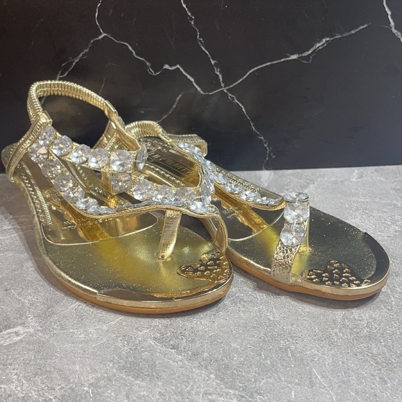 Lily Vanity Sandals Gold Size 9m - Picture 1 of 10